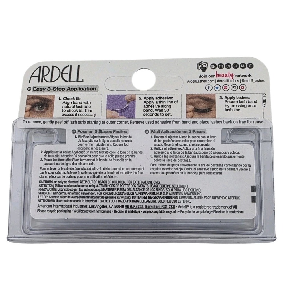 Ardell 122 Wispies Black False Lashes Lightweight Natural Look Beauty Sale - Picture 2 of 2